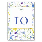 Waterverf Wildbloemen bruiloft Kaart (Voorkant)