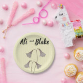 Waterverf Wildbloemen bruiloft Papieren Bordje (Feest)