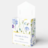 Waterverf Wildbloemen Bruiloft | Wit Bedankdoosjes (Geopend)