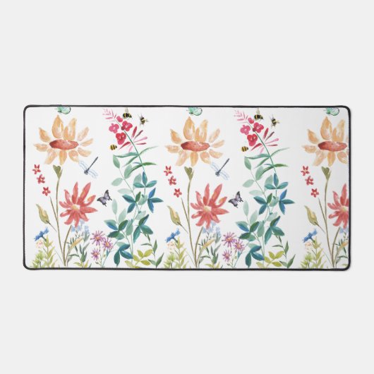 Waterverf Wildbloemen Bureaumat (Voorkant)