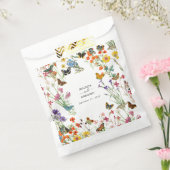 Waterverf Wildbloemen Butterflies Floral Wedding Bedankzakje (Gezegeld)