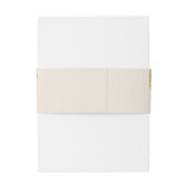 Waterverf Wildbloemen Elegant Beige Bruiloft Uitnodigingen Wikkel (Achterkant Voorbeeld)