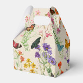 Waterverf Wildbloemen en Butterflies Floral Garden Bedankdoosjes (Achterkant)