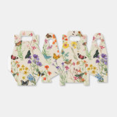 Waterverf Wildbloemen en Butterflies Floral Garden Bedankdoosjes (Uitgevouwen)