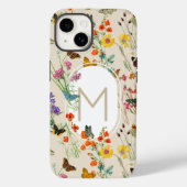 Waterverf Wildbloemen en Butterflies Floral Garden Case-Mate iPhone Case (Achterkant)