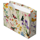 Waterverf Wildbloemen en Butterflies Floral Garden Groot Cadeauzakje (Achterkant Gekanteld)