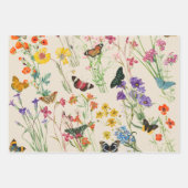 Waterverf Wildbloemen en Butterflies Floral Garden Inpakpapier Vel (Voorkant 2)
