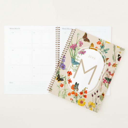 Waterverf Wildbloemen en Butterflies Floral Garden Planner (Display)
