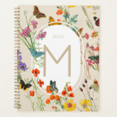 Waterverf Wildbloemen en Butterflies Floral Garden Planner (Voorkant)