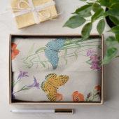 Waterverf Wildbloemen en Butterflies Floral Garden Tissuepapier (Geschenk)