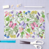 Waterverf Wildbloemen en Butterflies Kleurrijk Tissuepapier (Craft)