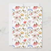 Waterverf Wildbloemen en Vrijgezellenfeest van oli Kaart (Achterkant)