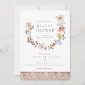 Waterverf Wildbloemen en Vrijgezellenfeest van oli Kaart (Voorkant)