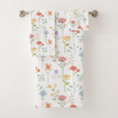 Waterverf Wildbloemen Floral Bad Handdoek (Insitu)
