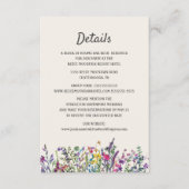 Waterverf Wildbloemen Floral Encl Informatiekaartje (Voorkant)