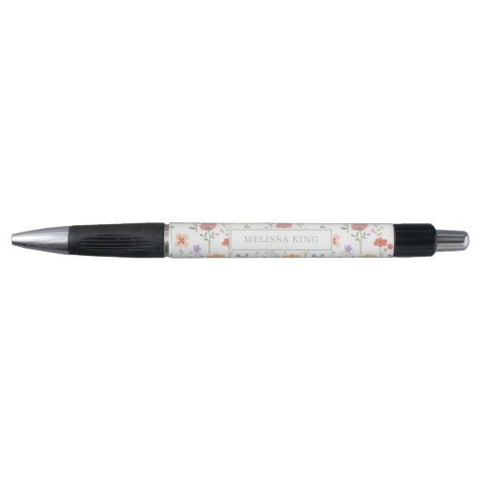 Waterverf Wildbloemen Floral Pen (Voorkant)