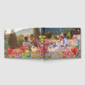 Waterverf Wildbloemen Foto Bruiloft Gastenboek (Volledig)