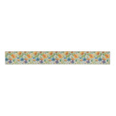 Waterverf Wildbloemen Grosgrain Lint (Voorkant)