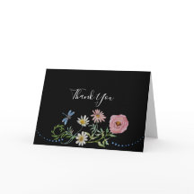 Waterverf Wildbloemen Hartelijk dank