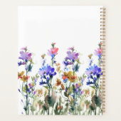  Waterverf Wildbloemen | JOUW NAAM Planner (Achterkant)