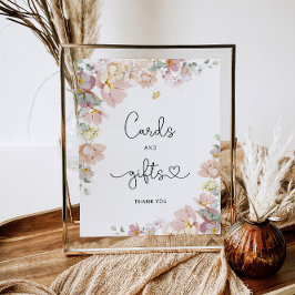 Waterverf wildbloemen Kaarten en Poster van Gifts