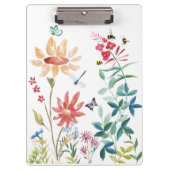 Waterverf Wildbloemen Klembord (Voorkant)