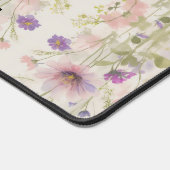 Waterverf Wildbloemen kleurrijk Bureaumat (Hoek)