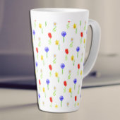 Waterverf Wildbloemen Latte Mok