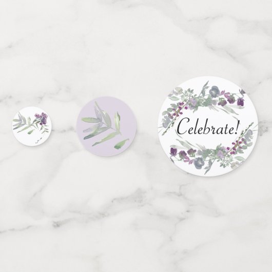 Waterverf Wildbloemen Lavender Confetti (Achterkanten)