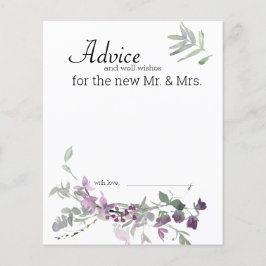 Waterverf Wildbloemen Lavender Floral Advice Kaart