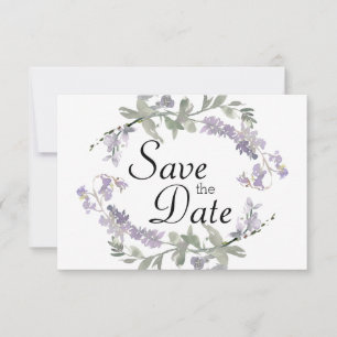 Waterverf Wildbloemen Lavender Save The Date