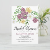 Waterverf Wildbloemen Lente Zomer Vrijgezellenfees Kaart (Staand voorkant)