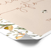 Waterverf Wildbloemen Moderne Kaarten en geschenke Poster (Hoek)