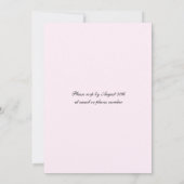 Waterverf Wildbloemen Monogram Spring Weddenschap Kaart (Achterkant)