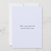 Waterverf Wildbloemen Monogram Spring Weddenschap Kaart (Achterkant)