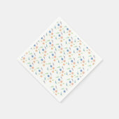 Waterverf Wildbloemen Pastel Gedopt Patroon Servet (Hoek)