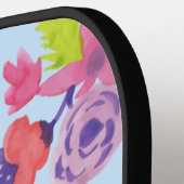 Waterverf Wildbloemen Patroonpatronen Leggings Wra Pickleball Paddle (Links Detail)