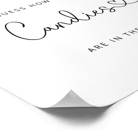 Waterverf wildbloemen raden hoeveel snoepjes er na poster (Hoek)