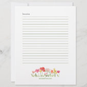 Waterverf Wildbloemen Recept Kaart (Achterkant)