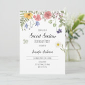 Waterverf Wildbloemen Save The Date (Staand voorkant)