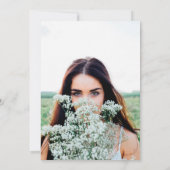 Waterverf Wildbloemen Save The Date (Achterkant)