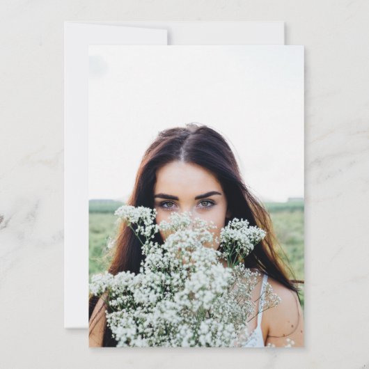 Waterverf Wildbloemen Save The Date (Achterkant)