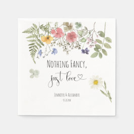 Waterverf Wildbloemen Servet