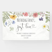 Waterverf Wildbloemen Spandoek (Horizontaal)