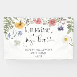 Waterverf Wildbloemen Spandoek