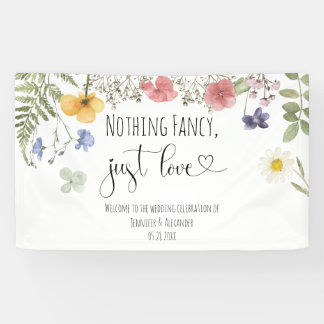 Waterverf Wildbloemen Spandoek