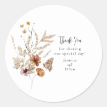 Waterverf Wildbloemen Sticker