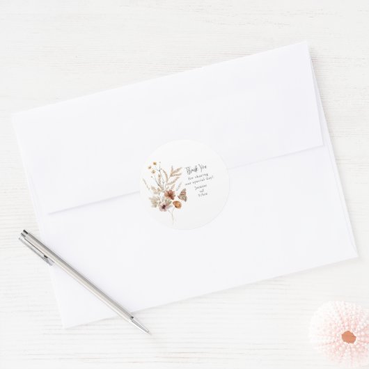 Waterverf Wildbloemen Sticker (Envelop)