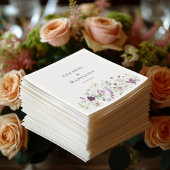 Waterverf Wildbloemen Trouwpapier servetten