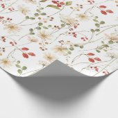 Waterverf wildbloemen, verpakkingspapier cadeaupapier (Hoek)